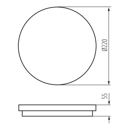 LED Plafon zewnętrzny BENO LED/18W/230V IP54