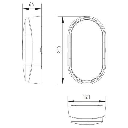 LED Plafon zewnętrzny LED/12W/230V 3000/4000/6500K IP65 biały
