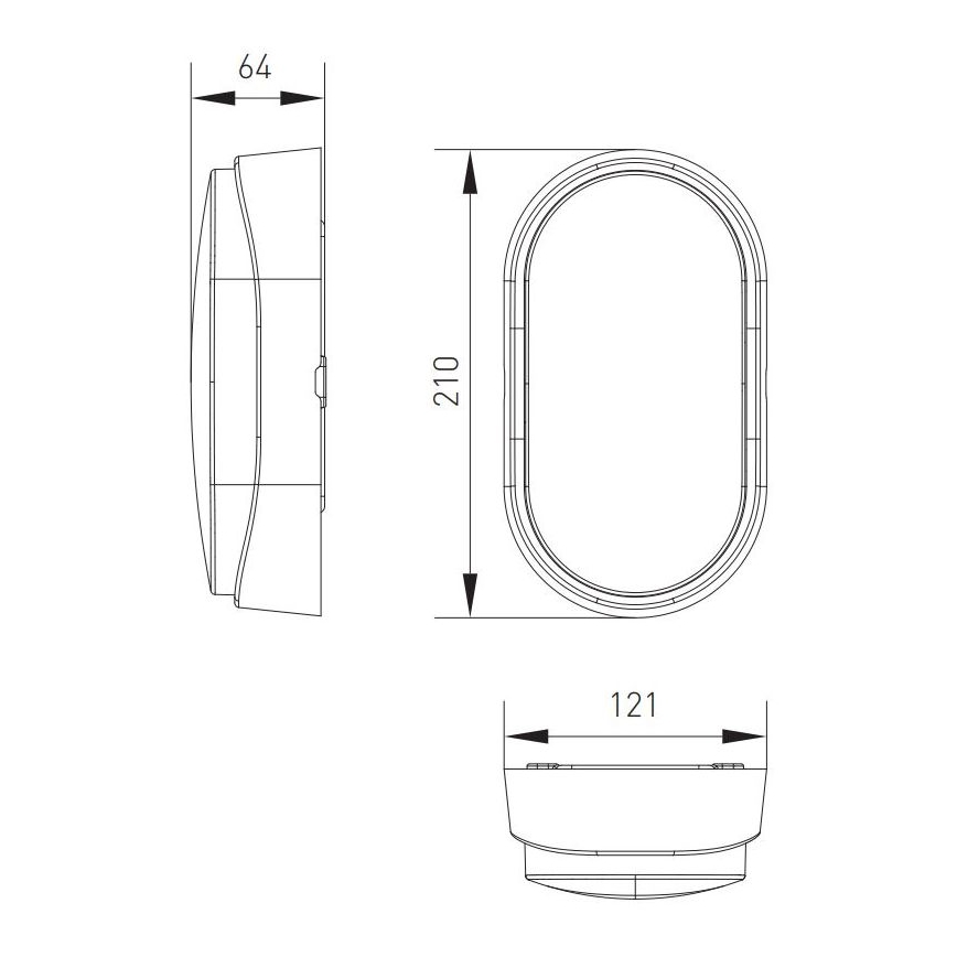 LED Plafon zewnętrzny LED/12W/230V 3000/4000/6500K IP65 biały