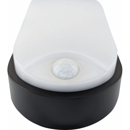 LED Plafon zewnętrzny z czujnikiem LED/14W/230V IP54 czarny