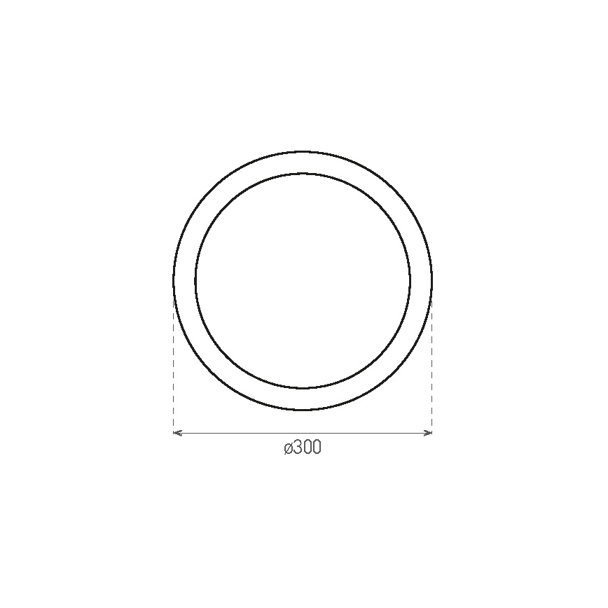 LED Plafon zewnętrzny z czujnikiem RENO LED/16W/230V IP66 biały