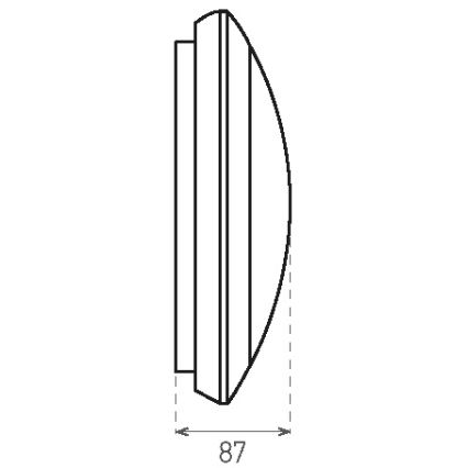 LED Plafon zewnętrzny z czujnikiem RENO LED/16W/230V IP66 biały