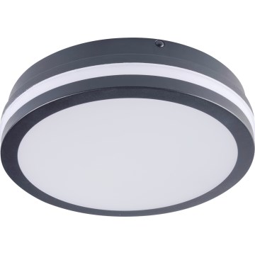 LED Plafon zewnętrzny z czujnikiem ruchu BENO LED/12/18W/230V 3000/3500/4000K IP65 antracyt okrągły