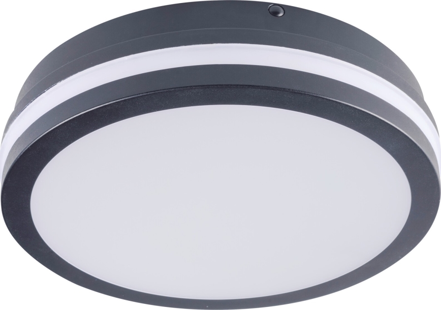 LED Plafon zewnętrzny z czujnikiem ruchu BENO LED/12/18W/230V 3000/3500/4000K IP65 antracyt okrągły