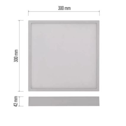 LED Plafont NEXXO LED/28,5W/230V 3000/3500/4000K 30x30 cm biały