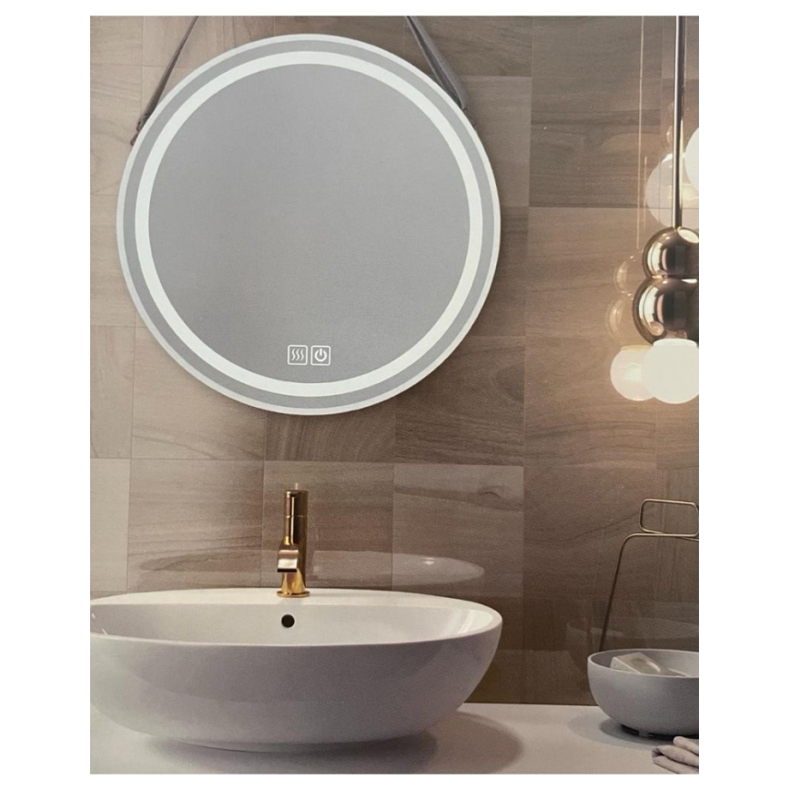 LED Podświetlane i podgrzewane lustro łazienkowe z funkcją ściemniania LED/20W/230V 4000K IP44