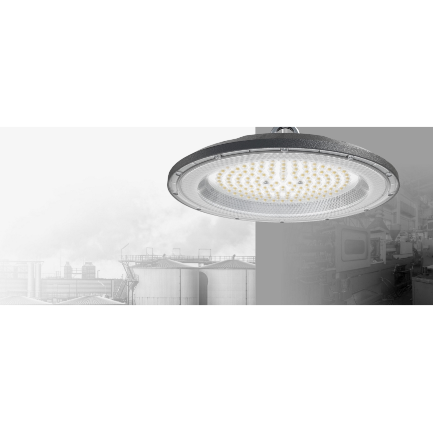 LED Przemysłowa oprawa techniczna HIGHBAY LED/100W/230V 4500K IP65 szary