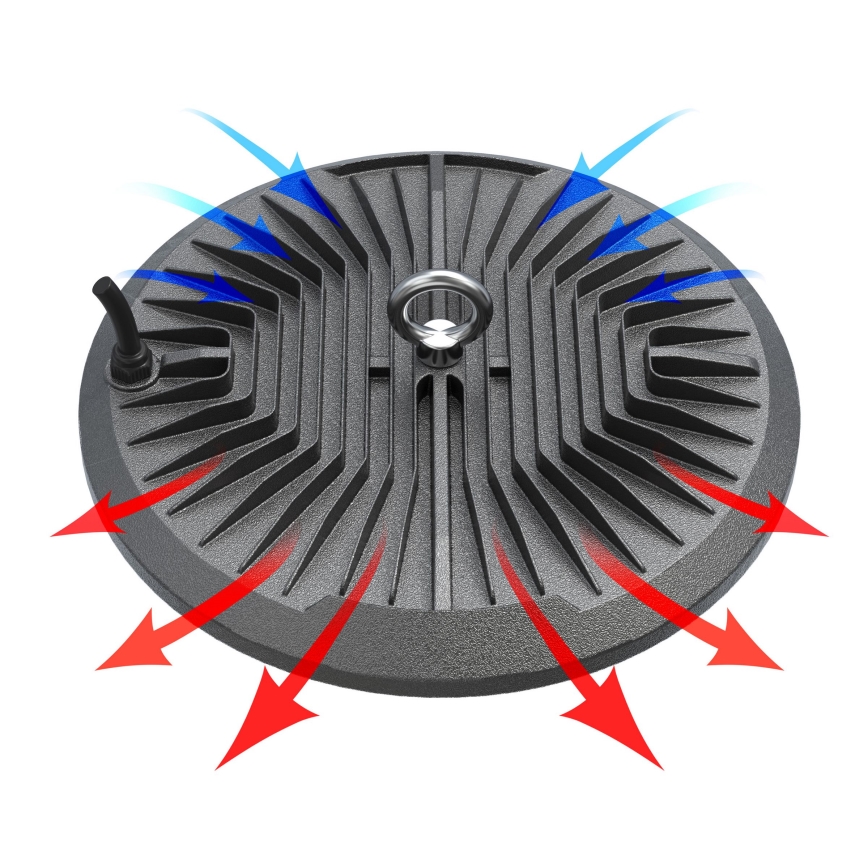 LED Przemysłowa oprawa techniczna HIGHBAY LED/100W/230V 4500K IP65 szary