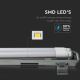 LED Przemysłowe światło fluorescencyjne T8 2xG13/10W/230V 6400K 60cm IP65