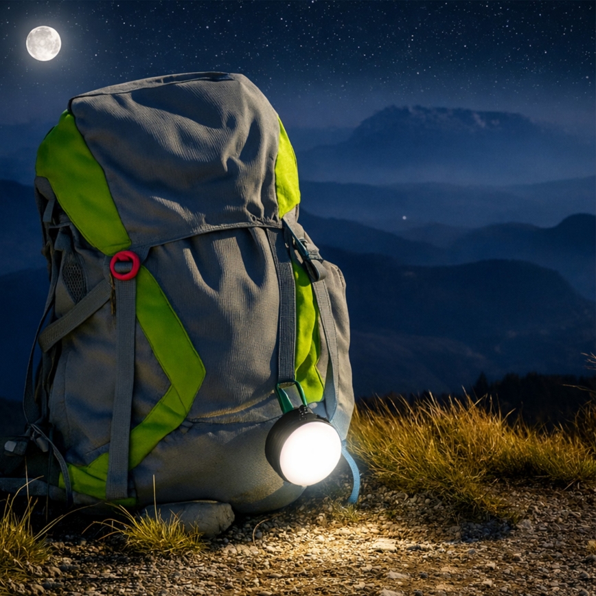 LED Przenośna lampa ładowalna LUMINA POCKET LED/5V 500 mAh czarna