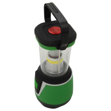 LED Przenośna lampa LED/3xLR20 IP44 czarna/zielona + pilot