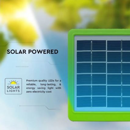 LED Przenośna lampa solarna 3w1 LED/7W/230V 3000K/4000K/6400K + ładowanie USB