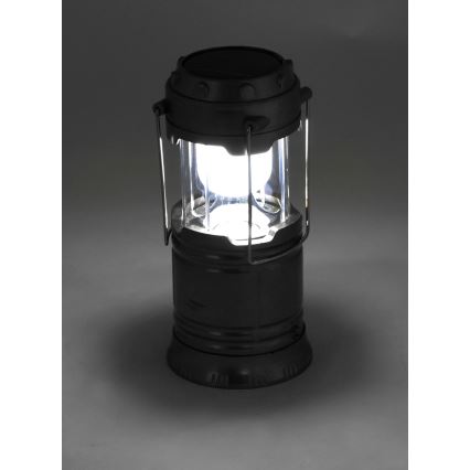 LED Przenośna lampa solarna LED/1200mAh czarna