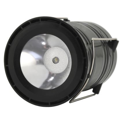 LED Przenośna lampa solarna LED/1200mAh czarna