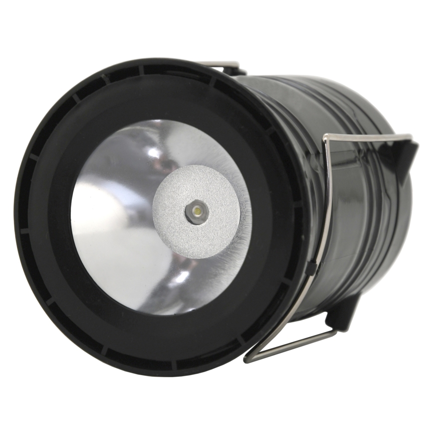 LED Przenośna lampa solarna LED/1200mAh czarna