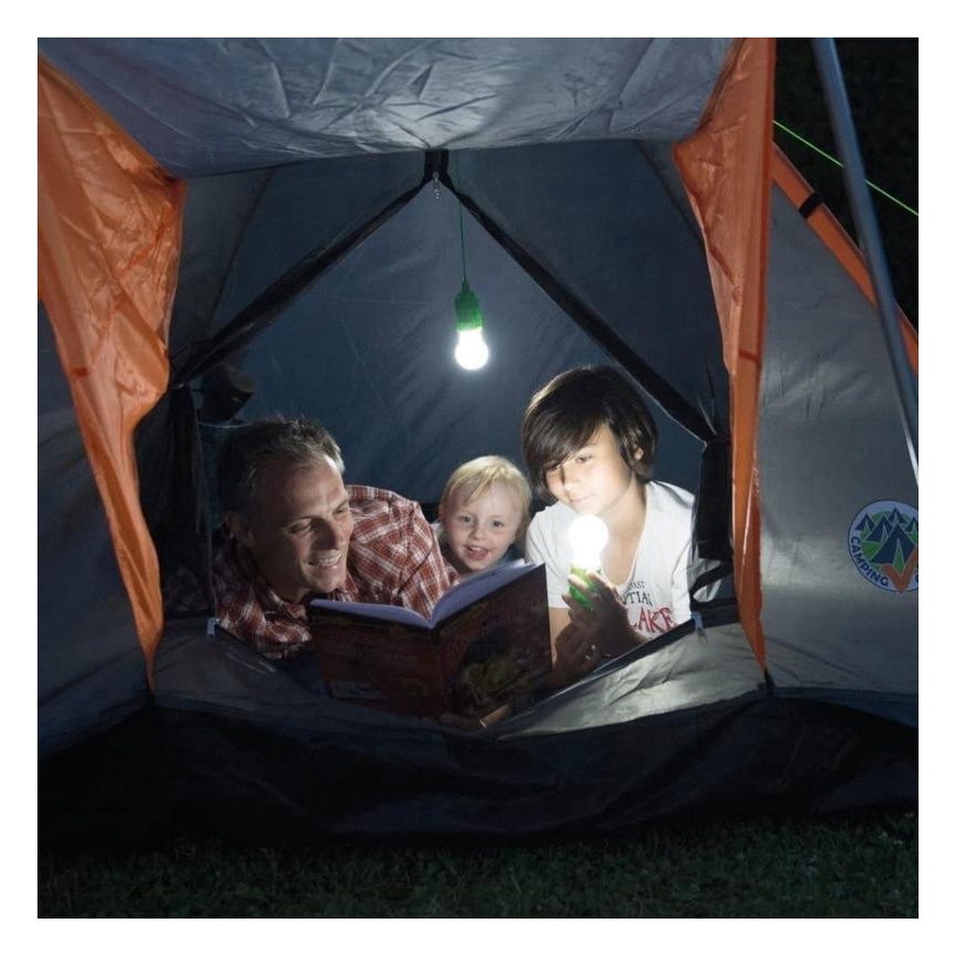 LED Przenośna lampka LED/1W/3xAAA zielona