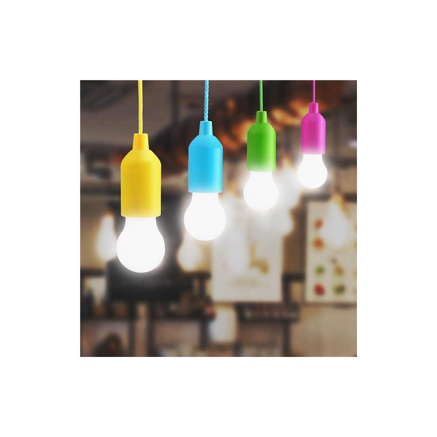 LED Przenośna lampka LED/1W/3xAAA zielona