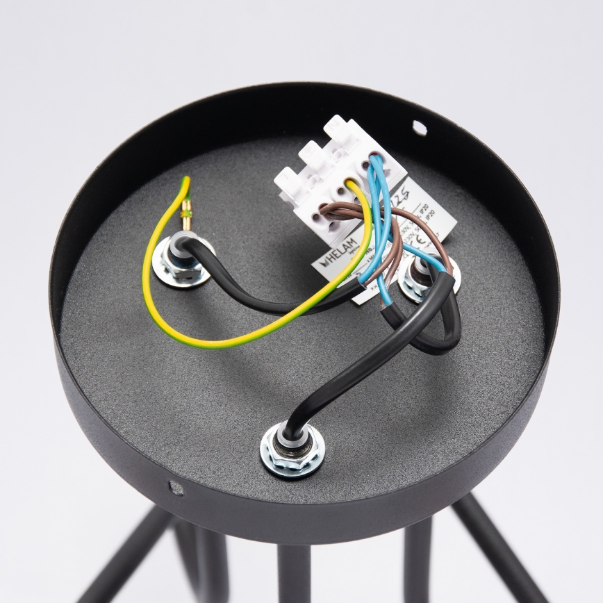 LED przysufitowy żyrandol OXFORD 3xE27/15W/230V czarny