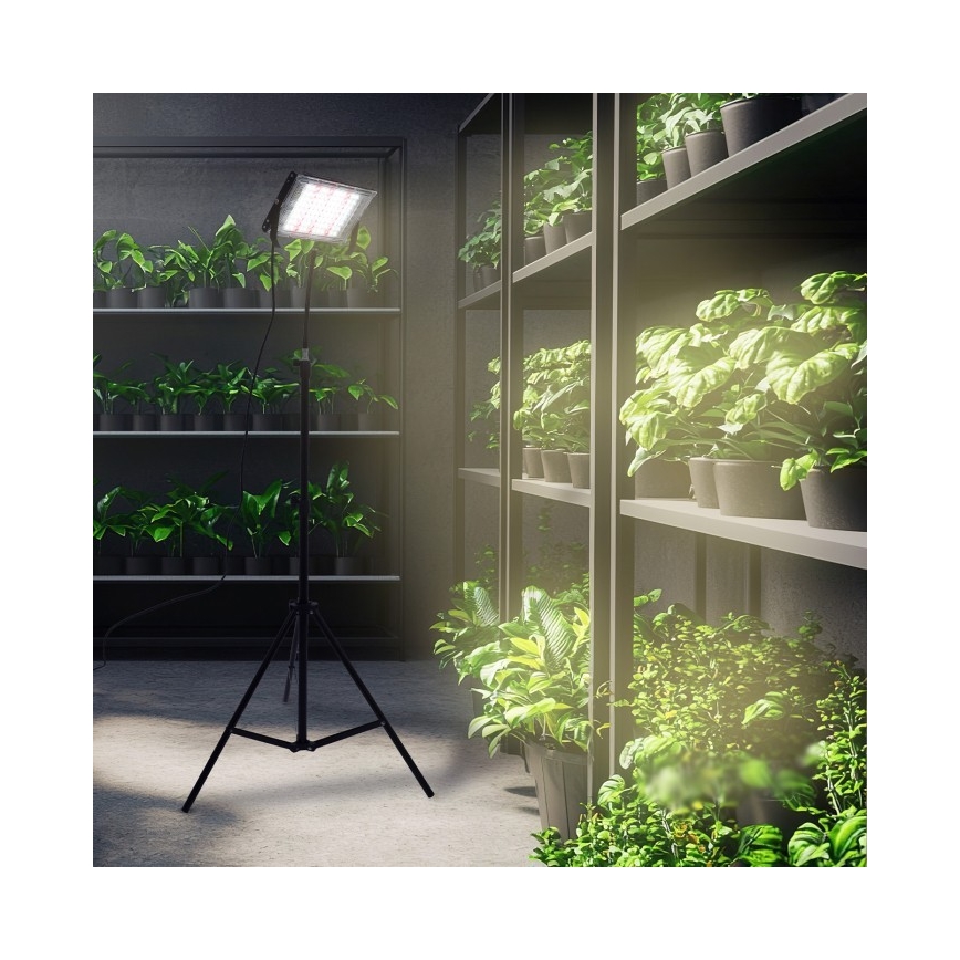 LED Reflektor na stojaku do uprawy roślin FIRON LED/45W/230V IP54 czarny
