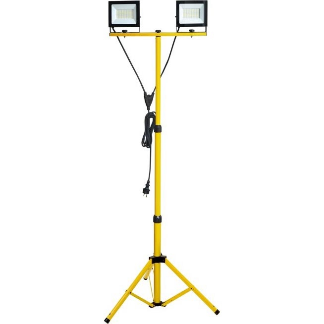 LED Reflektor na stojaku TIGRA 2xLED/50W/230V 4000K IP54 czarny/żółty