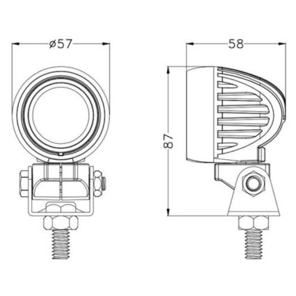 LED Reflektor samochodowy OSRAM LED/10W/10-30V IP68 5700K