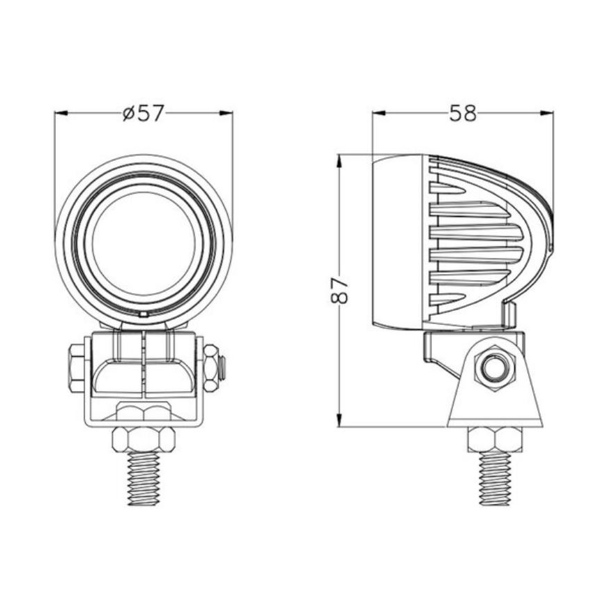 LED Reflektor samochodowy OSRAM LED/10W/10-30V IP68 5700K