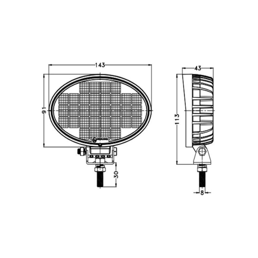 LED Reflektor samochodowy OSRAM LED/32W/10-30V IP68 5700K