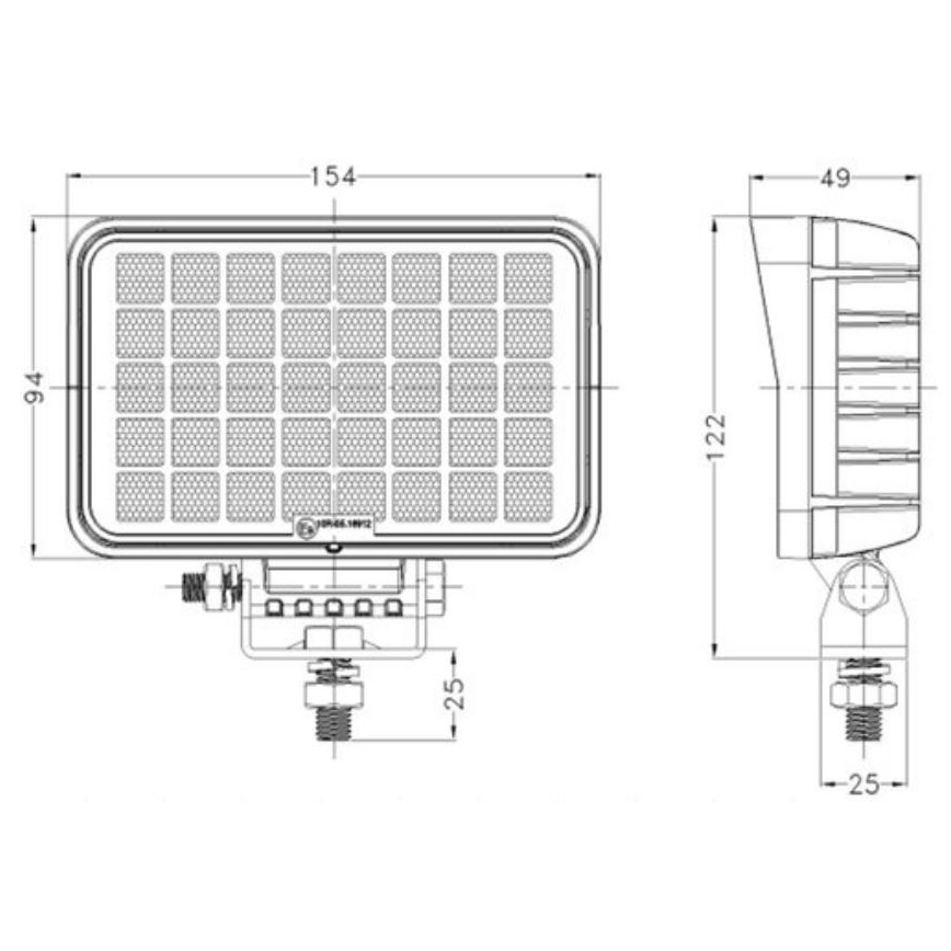 LED Reflektor samochodowy OSRAM LED/40W/10-30V IP68 5700K