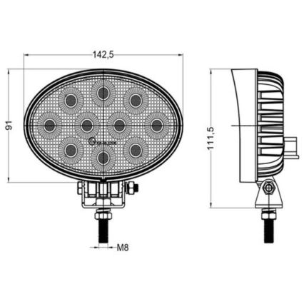 LED Reflektor samochodowy OSRAM LED/40W/10-30V IP68 5700K