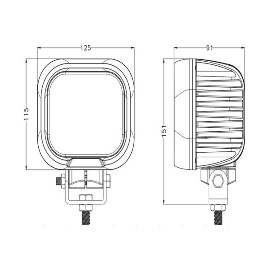 LED Reflektor samochodowy OSRAM LED/90W/10-30V IP68 5700K