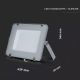 LED Reflektor SAMSUNG CHIP LED/200W/230V 4000K IP65 szary