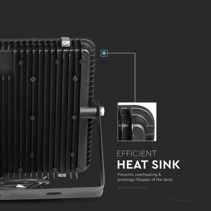 LED Reflektor SAMSUNG CHIP LED/200W/230V 6400K IP65 czarny