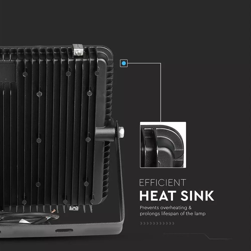 LED Reflektor SAMSUNG CHIP LED/200W/230V 6400K IP65 czarny