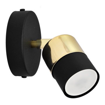 LED Reflektor ścienny TUBSSON 1xGU10/4,8W/230V czarny/złoty