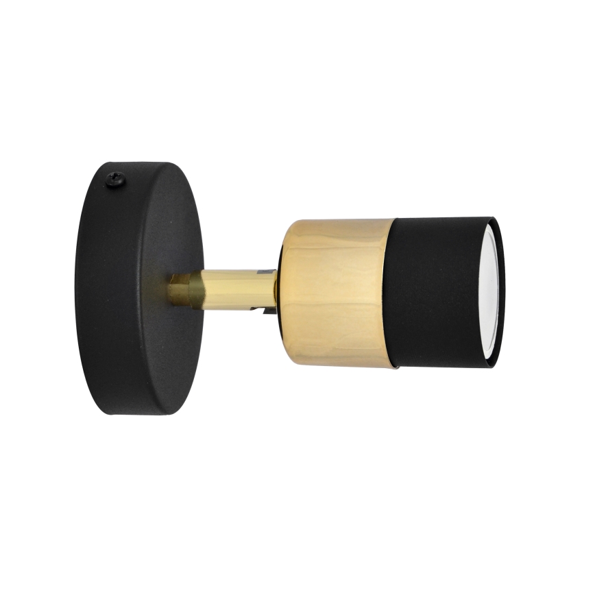LED Reflektor ścienny TUBSSON 1xGU10/4,8W/230V czarny/złoty