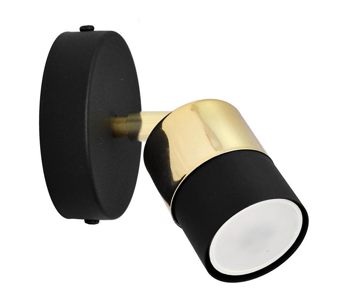 LED Reflektor ścienny TUBSSON 1xGU10/4,8W/230V czarny/złoty
