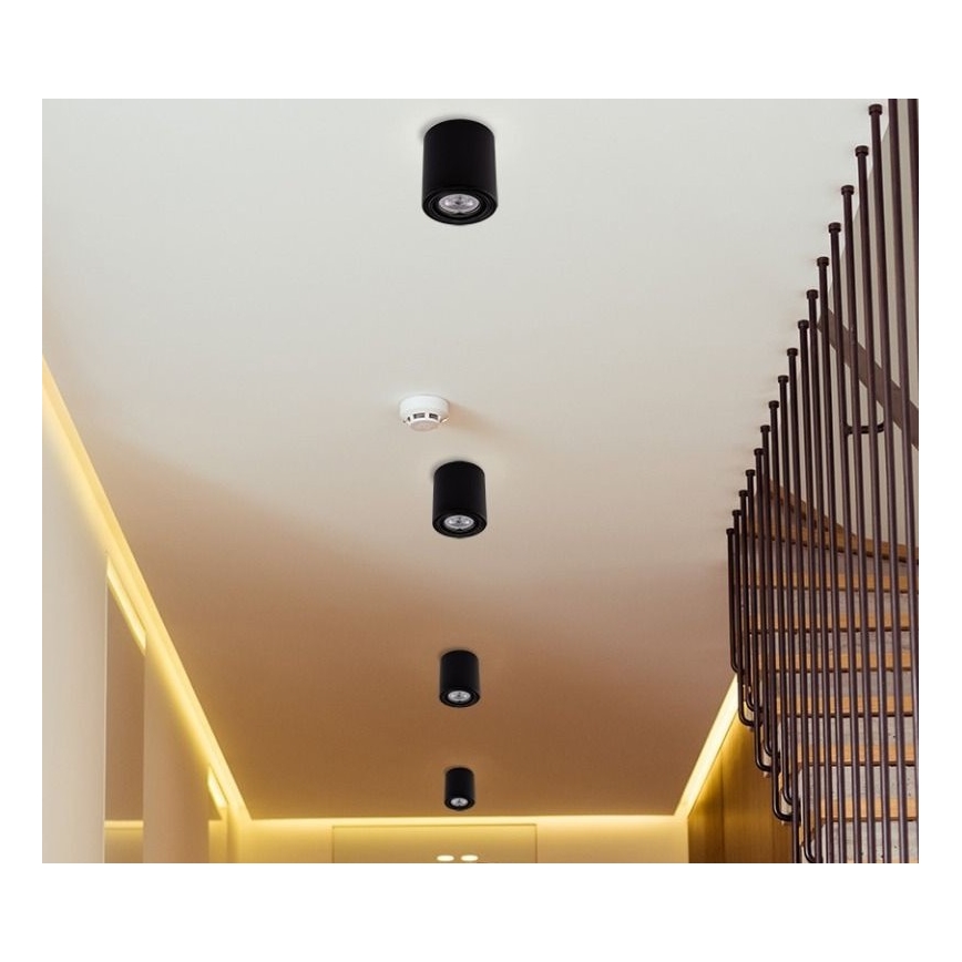LED Reflektor TUBA 1xGU10/5W/230V 2700K czarny