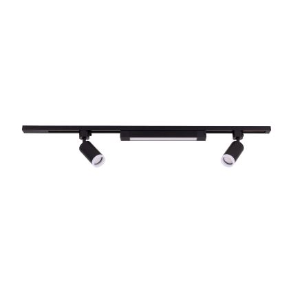LED Reflektor w systemie szynowym TRACER 2xGU10/10W/230V + LED/20W 1 m czarny