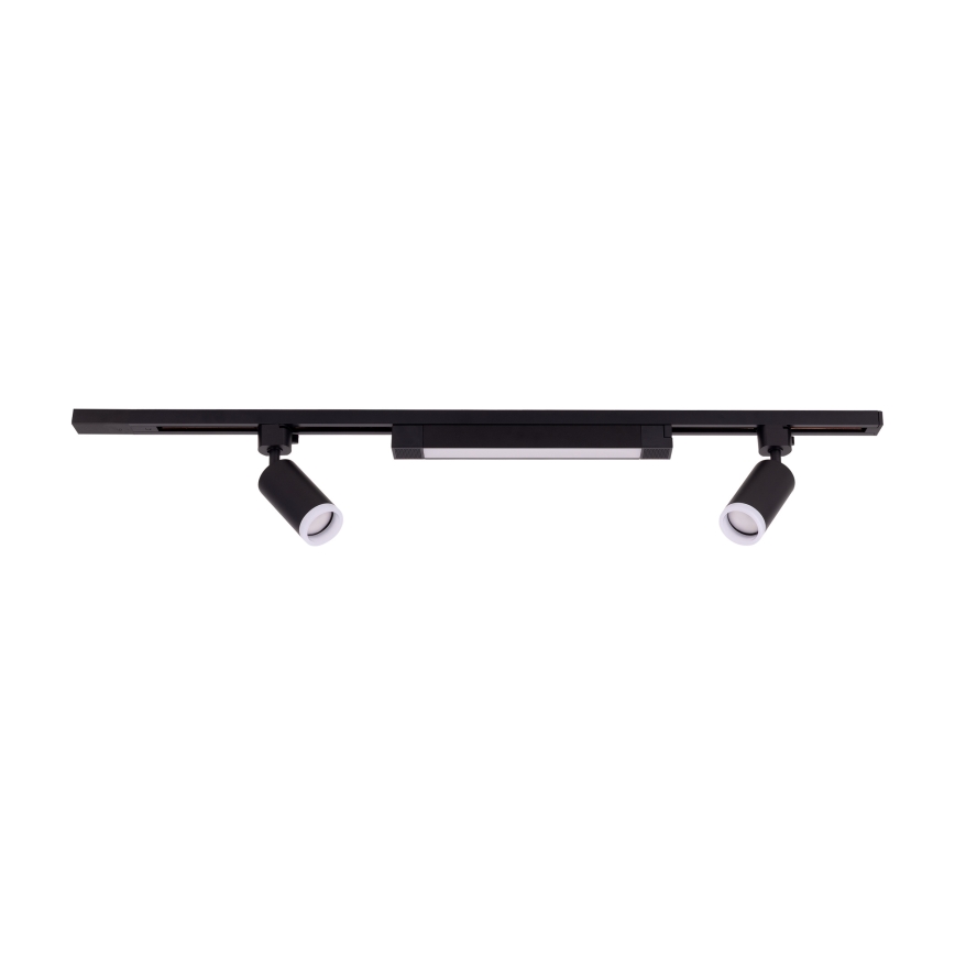 LED Reflektor w systemie szynowym TRACER 2xGU10/10W/230V + LED/20W 1 m czarny