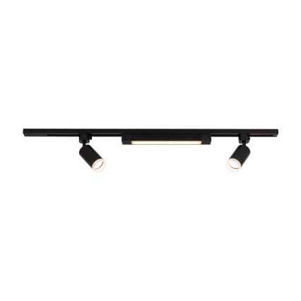 LED Reflektor w systemie szynowym TRACER 2xGU10/10W/230V + LED/20W 1 m czarny