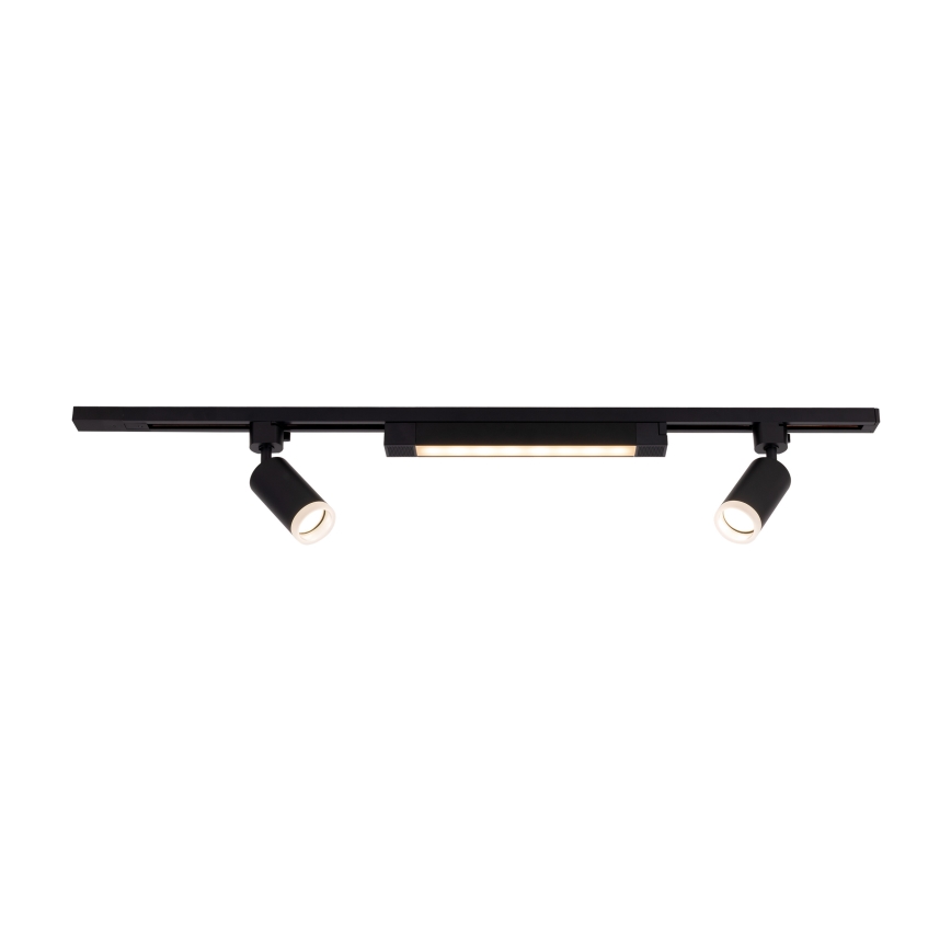 LED Reflektor w systemie szynowym TRACER 2xGU10/10W/230V + LED/20W 1 m czarny