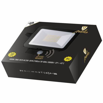 LED Reflektor z czujnikiem LED/30W/230V IP65