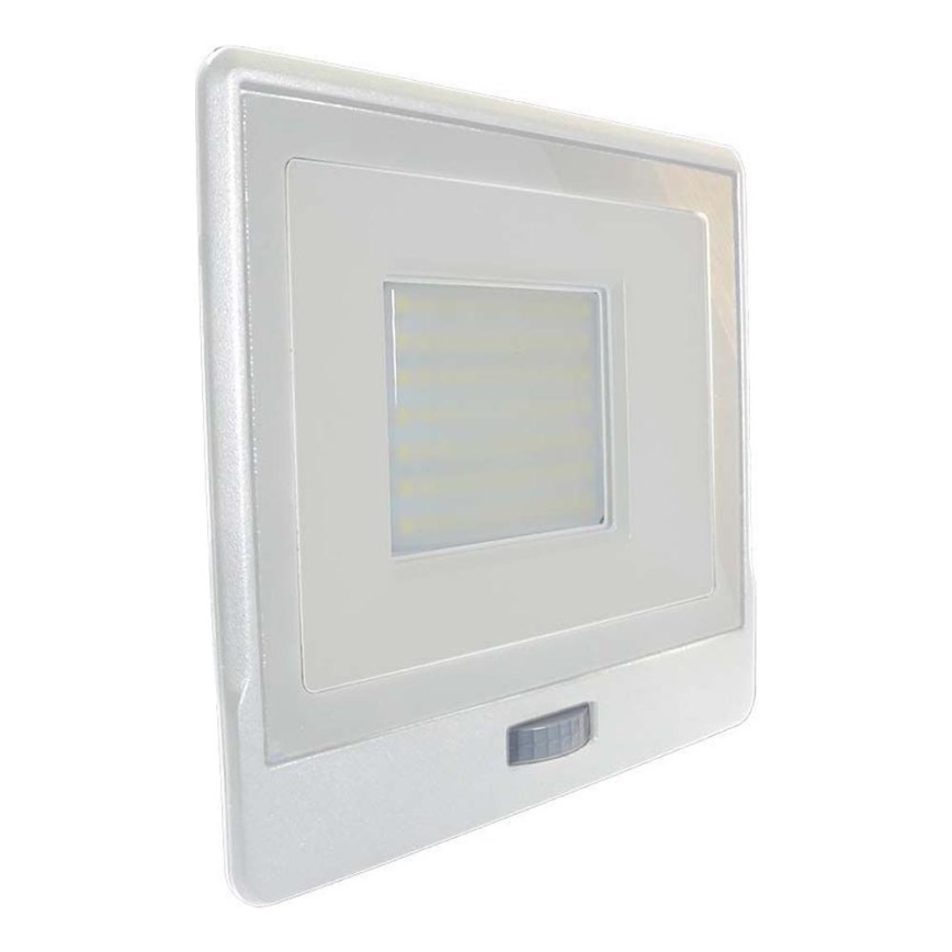 LED Reflektor z czujnikiem LED/50W/230V 6500K IP65 biały