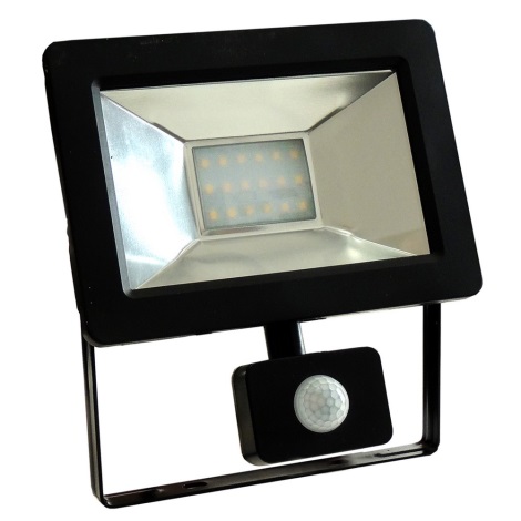 LED Reflektor z czujnikiem NOCTIS 2 SMD LED/20W/230V IP44 1250lm czarny