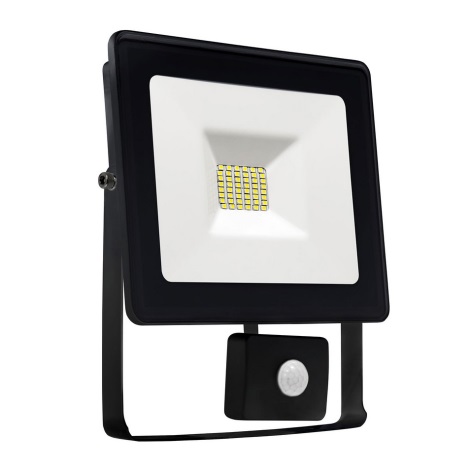 LED Reflektor z czujnikiem NOCTIS LUX SMD LED/10W/230V 900lm czarny IP44