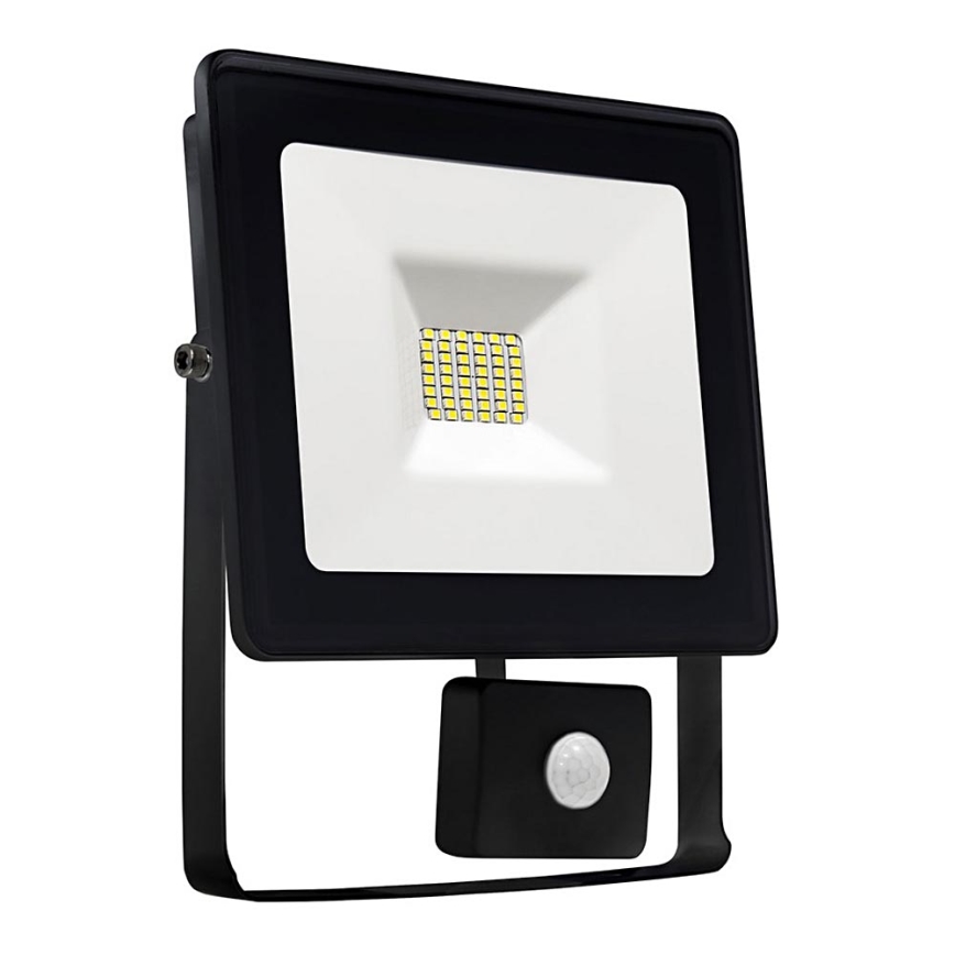 LED Reflektor z czujnikiem NOCTIS LUX SMD LED/10W/230V 900lm czarny IP44