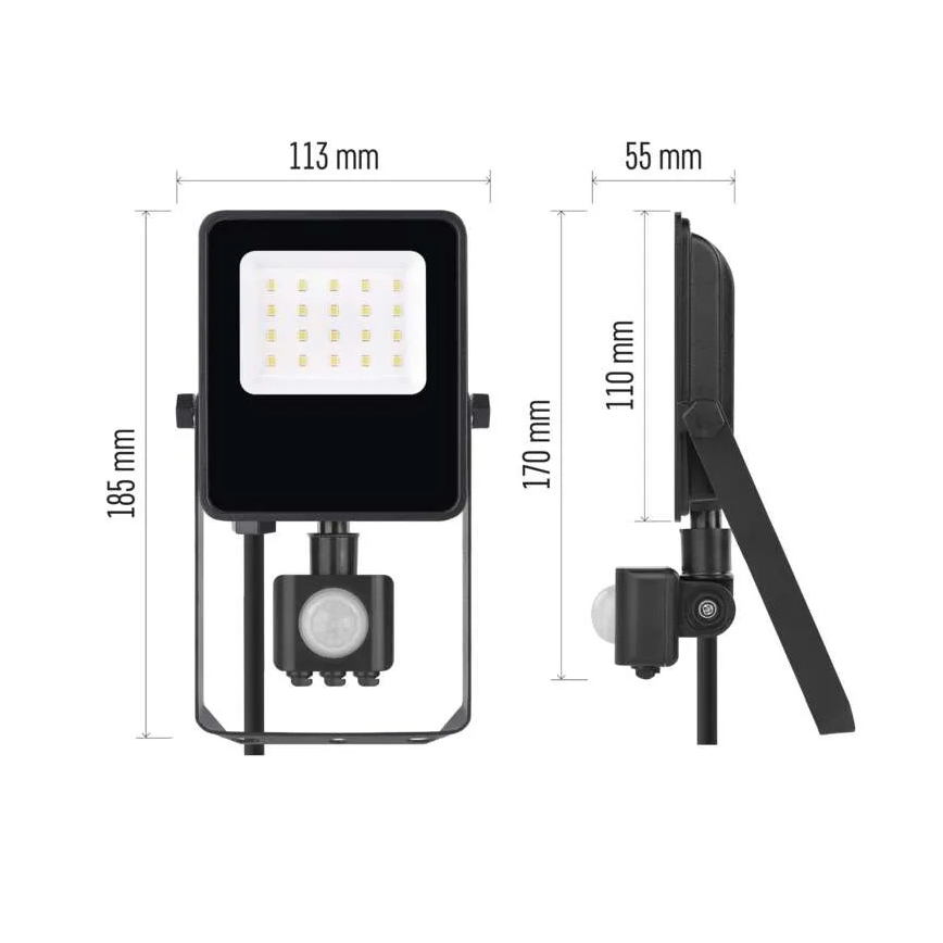 LED Reflektor z czujnikiem VISIO LED/10W/230V 4000K IP65
