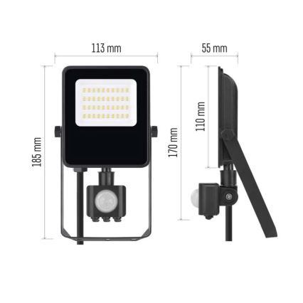 LED Reflektor z czujnikiem VISIO LED/20W/230V 4000K IP65