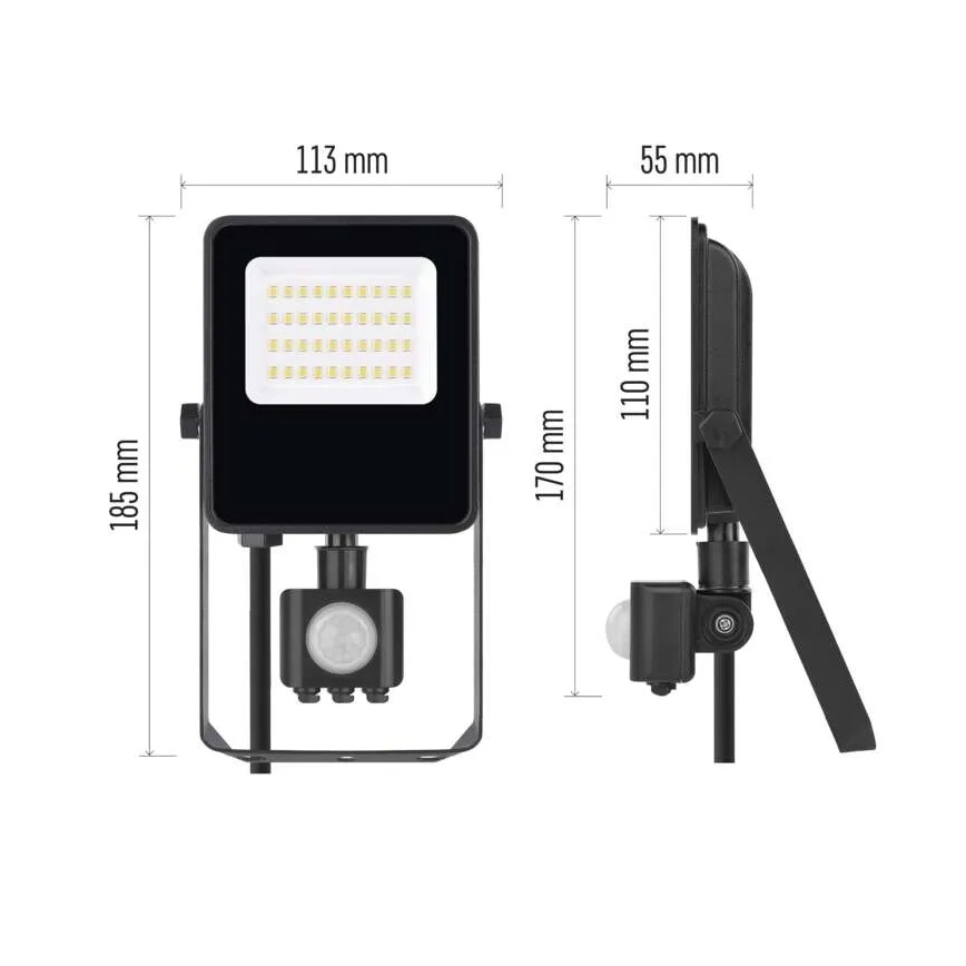 LED Reflektor z czujnikiem VISIO LED/20W/230V 4000K IP65