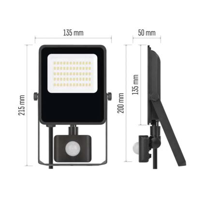 LED Reflektor z czujnikiem VISIO LED/30W/230V 4000K IP65